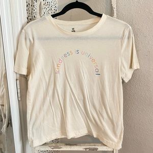 Me to We “KINDNESS IS UNIVERSAL” TEE SHIRT - fits size small/medium